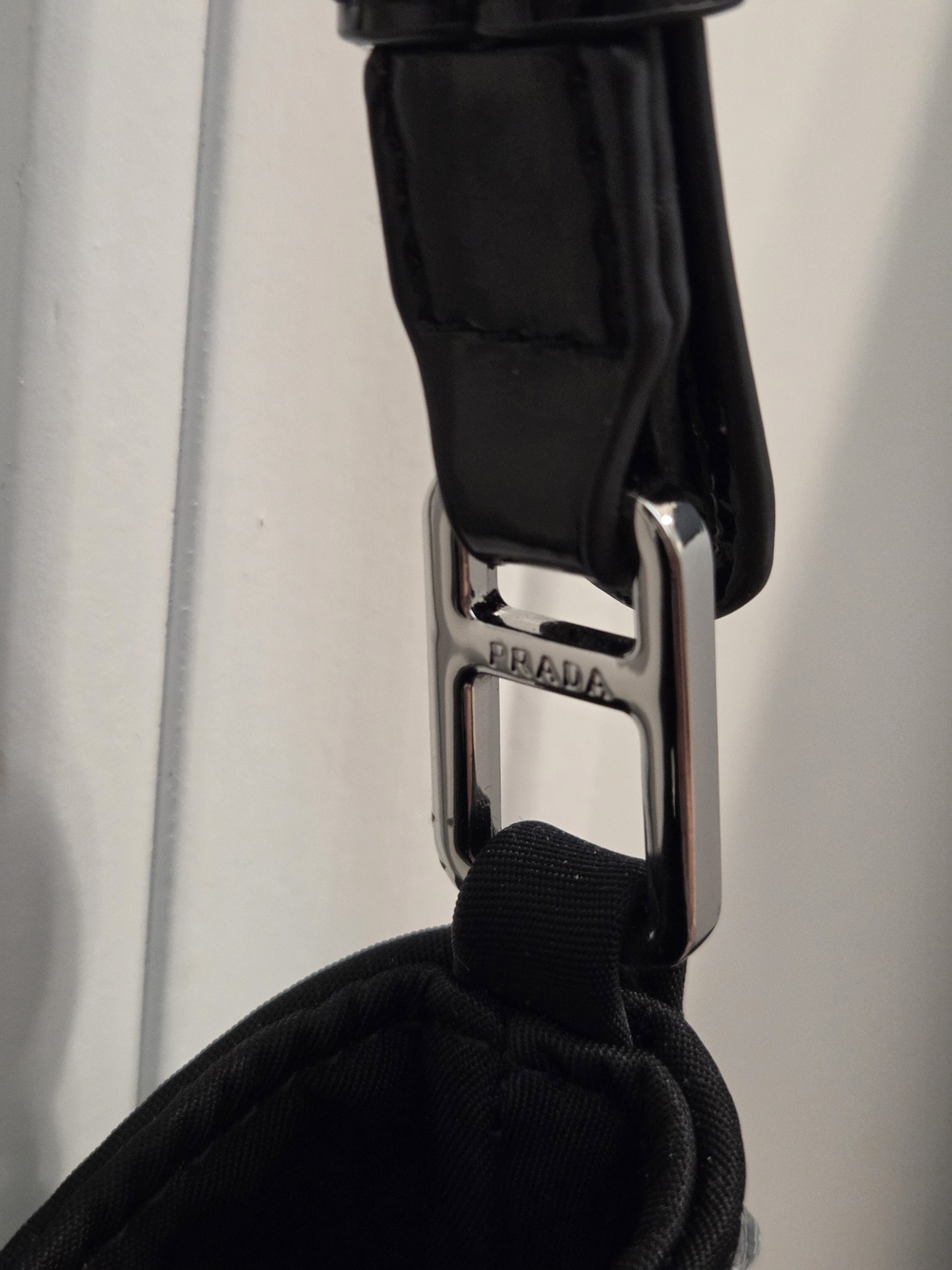 Black Crystal-Embellished Shoulder Bag - Picture 6 of 11